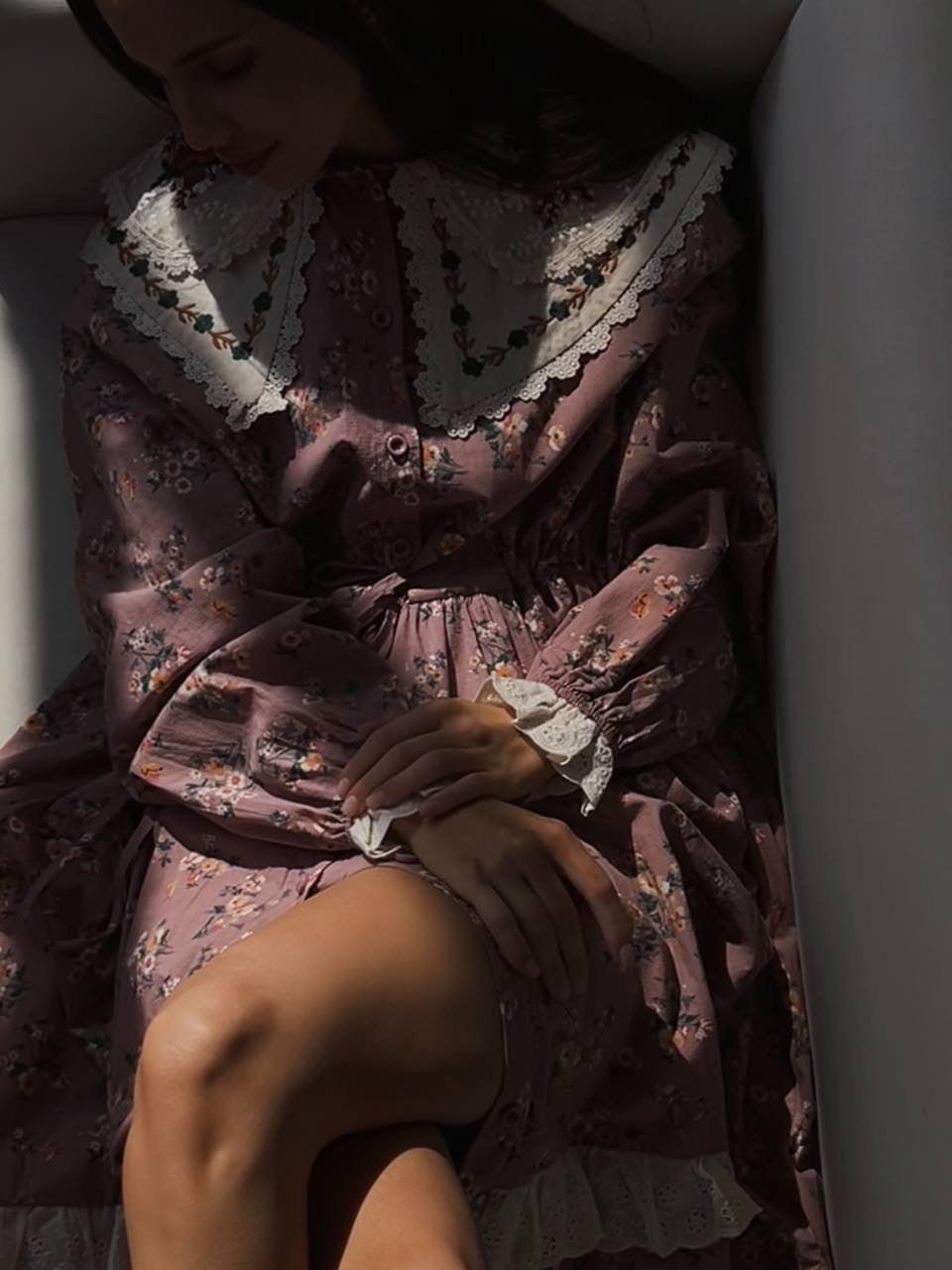 Vintage-Inspired Floral Dress - Maelle Paris