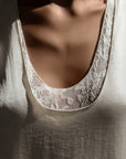 Elegantes weißes Maxikleid
