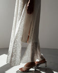 Elegantes weißes Maxikleid