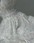 Trägerloses Minikleid mit Blumenmuster