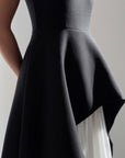 Vestido asimétrico negro