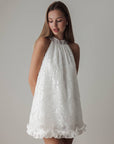 Mini-robe col licou ornée de sequins