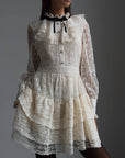Mini abito elegante in pizzo vintage