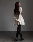 Mini abito elegante in pizzo vintage