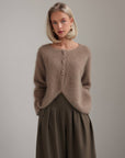 Pantalon large fluide olive