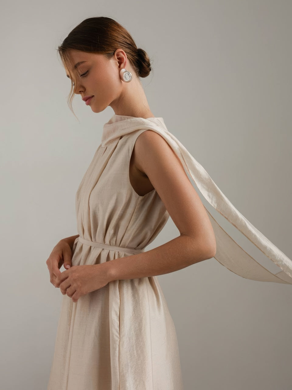 Drapiertes Midikleid Sculpture