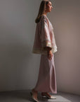 Abito sottoveste rosa antico