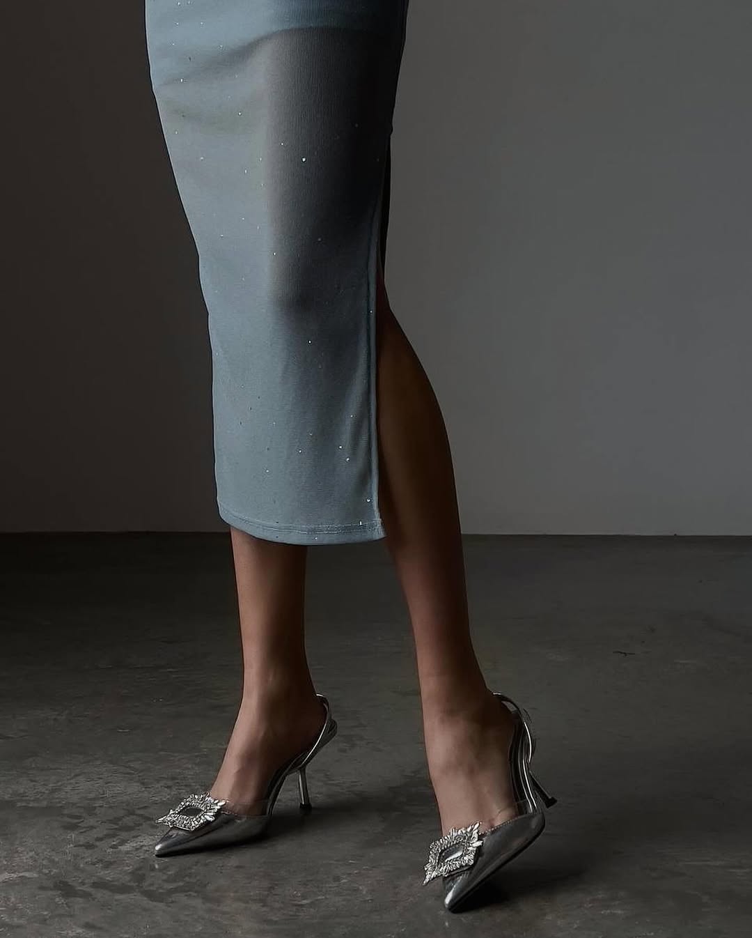 Robe midi en tulle Céleste