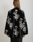 Jupe en satin noir