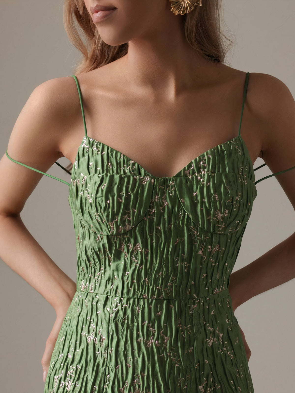 Robe midi Emerald Glow