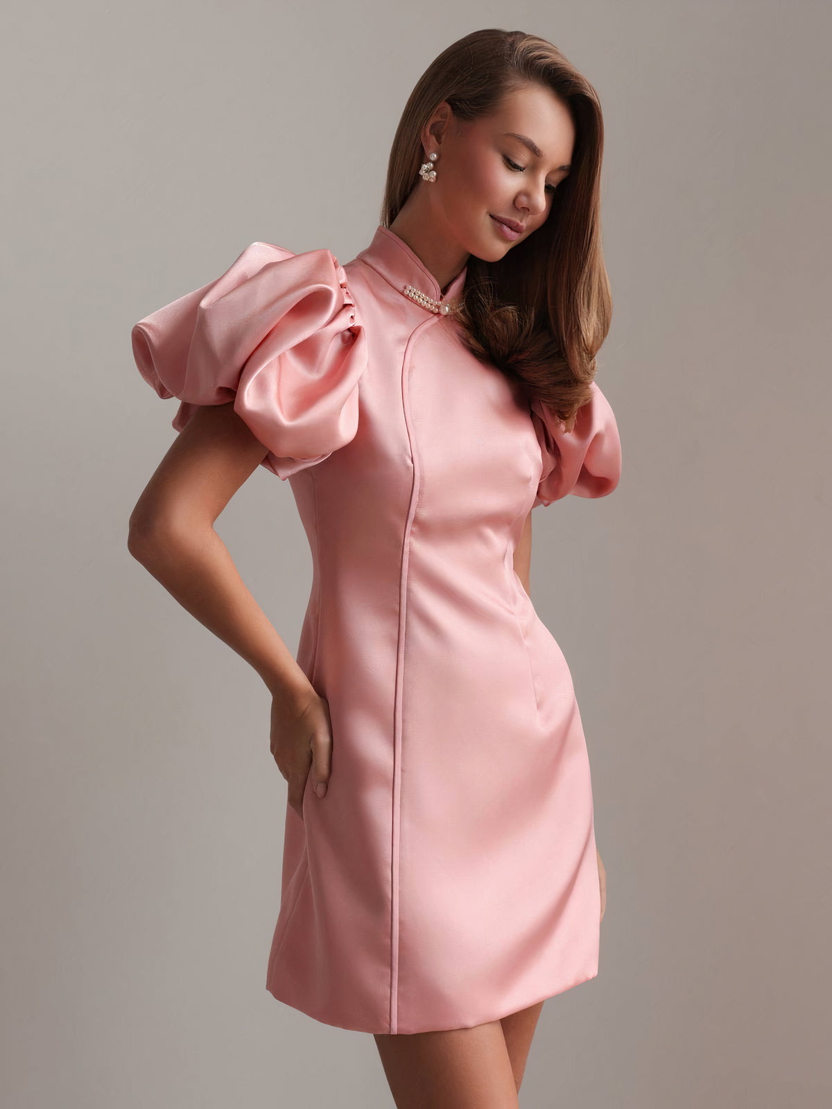 Robe en satin Blush Royale