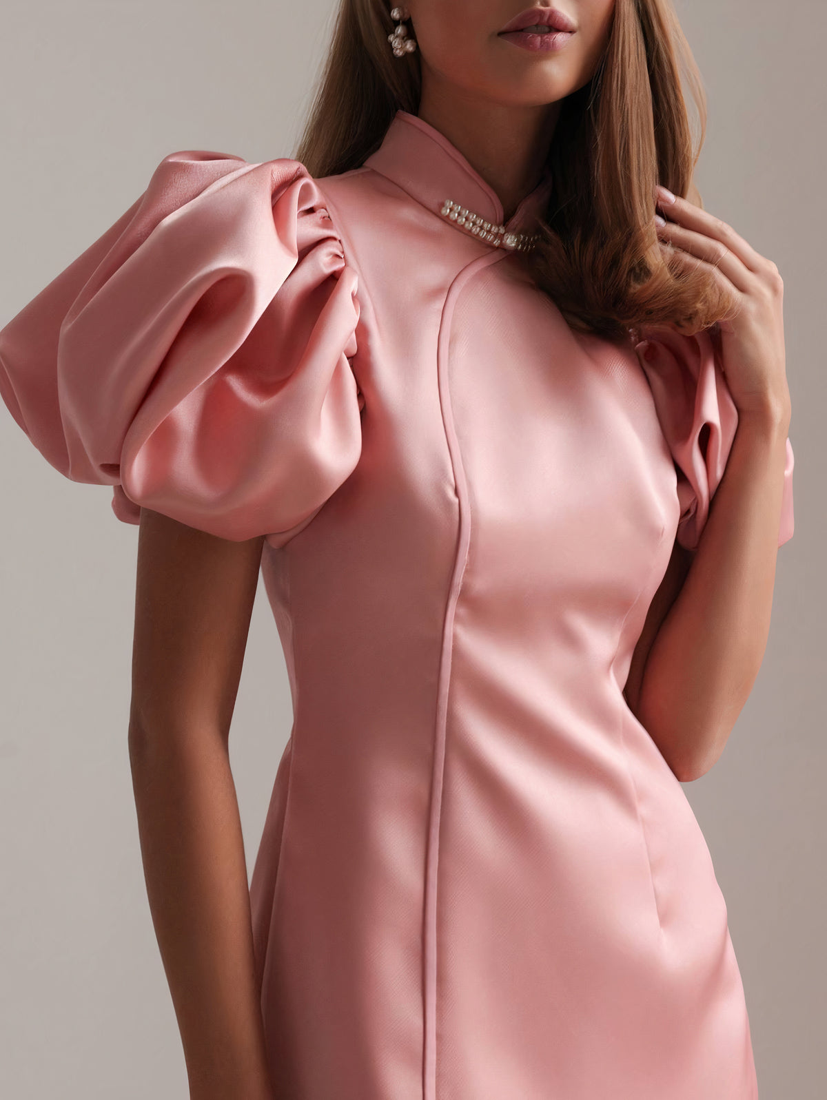 Robe en satin Blush Royale
