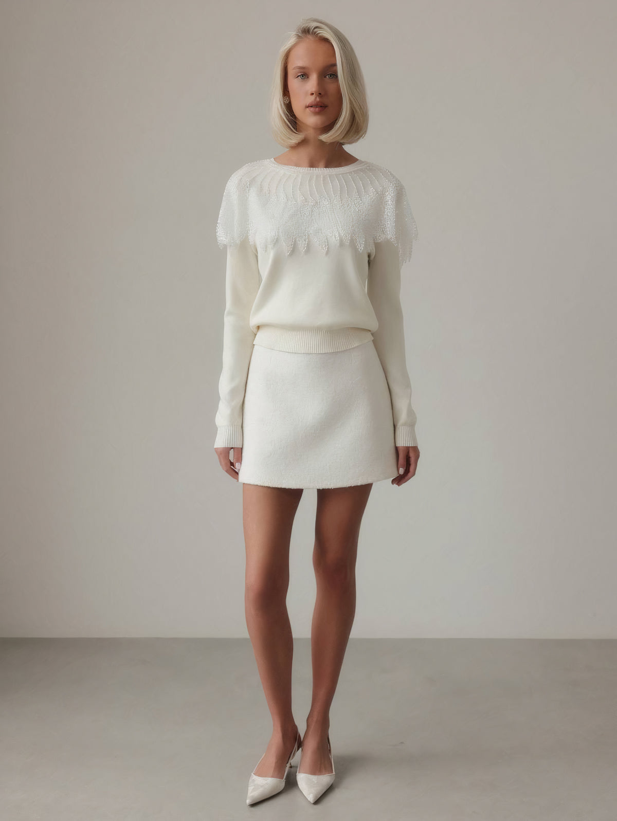 Pull scintillant orné de sequins