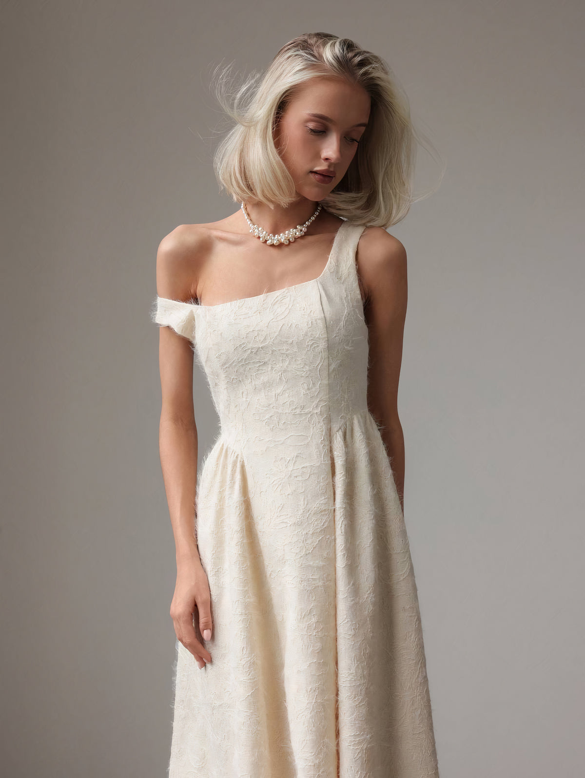 Angora-Jacquardkleid