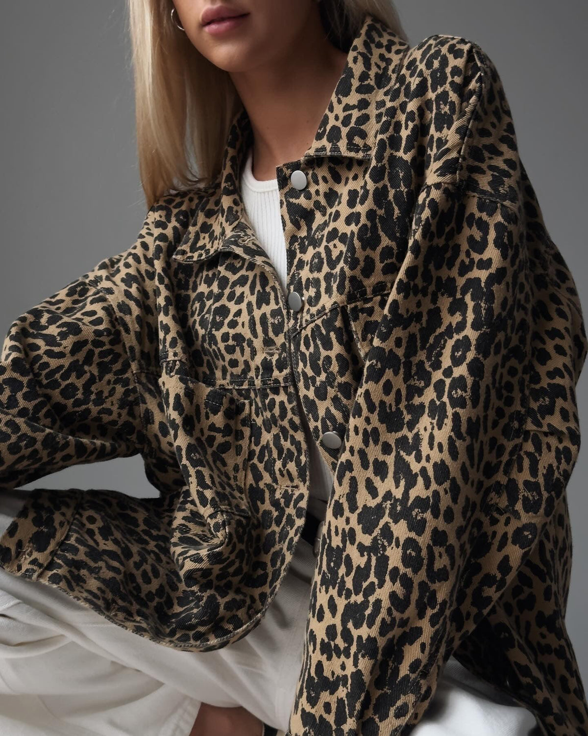Stylish Leopard Print Jacket - Maelle Paris