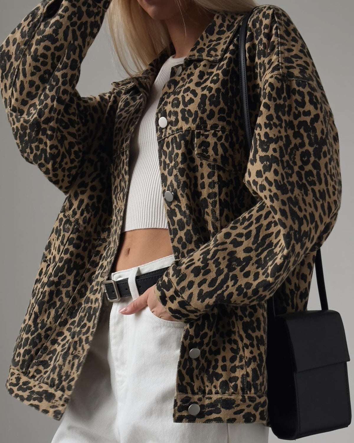 Stylish Leopard Print Jacket - Maelle Paris