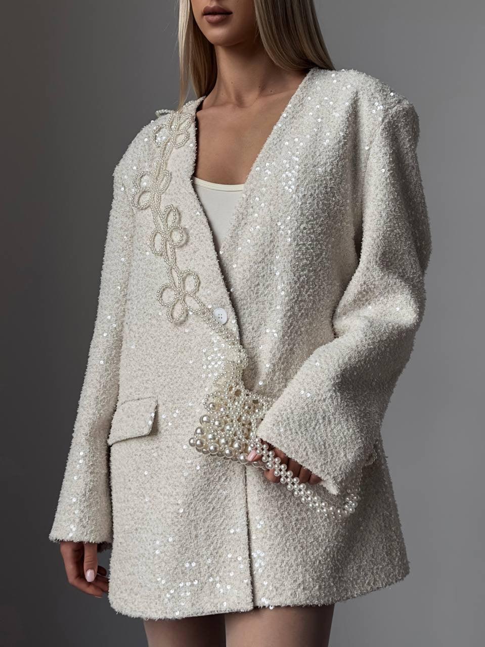 Elegant Beige Jacket - Maelle Paris