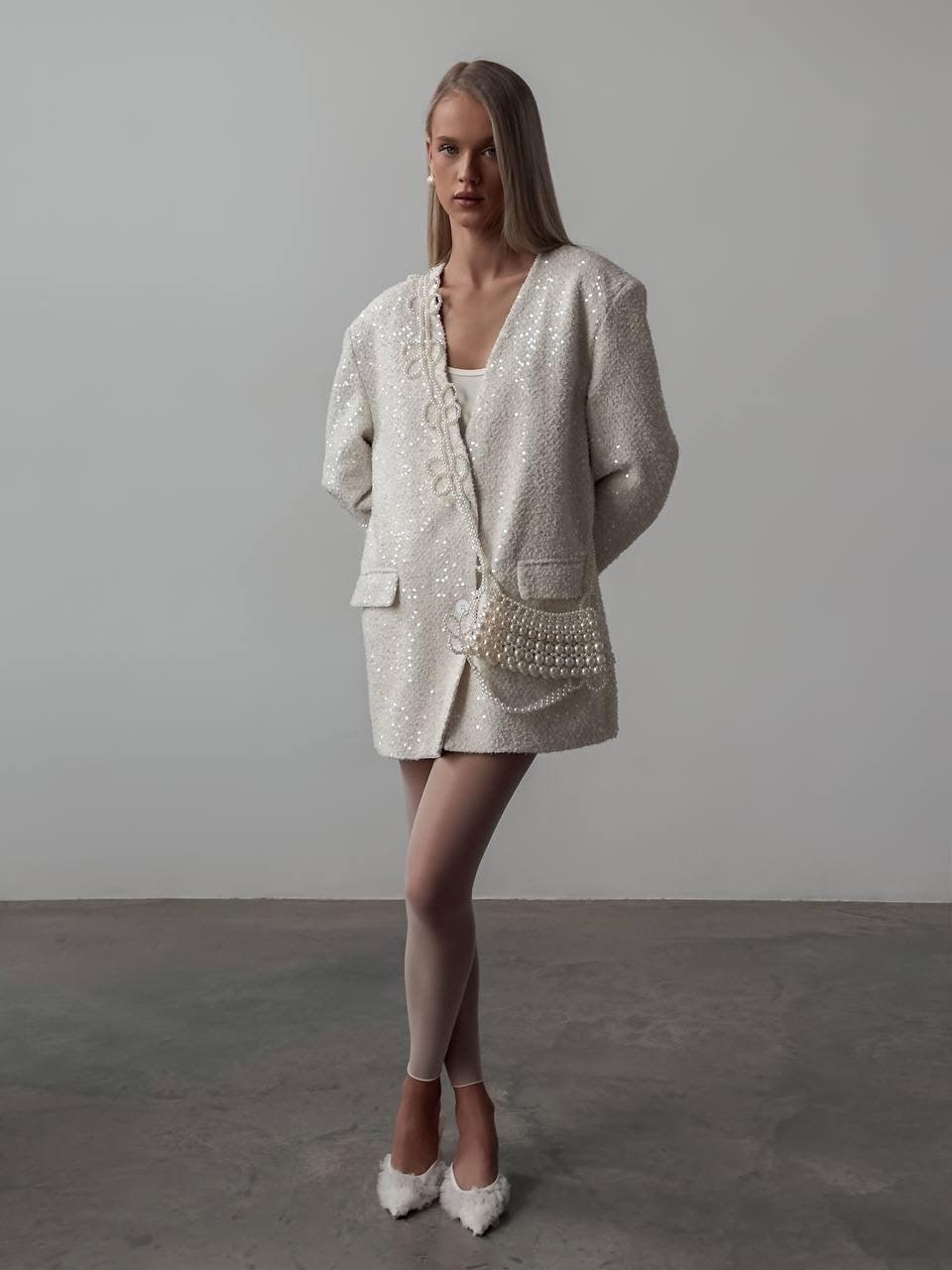 Elegant Beige Jacket - Maelle Paris