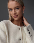 Elegant Tweed Jacket - Maelle Paris