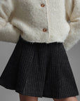 Veste blanche douce effet peluche