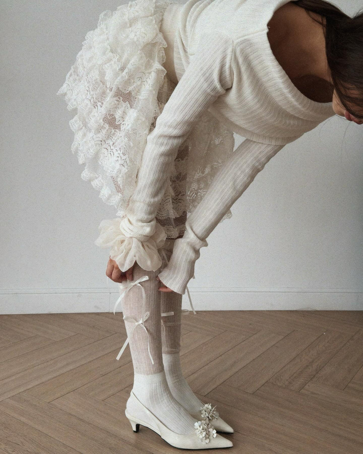 Elegant Lace Skirt - Maelle Paris