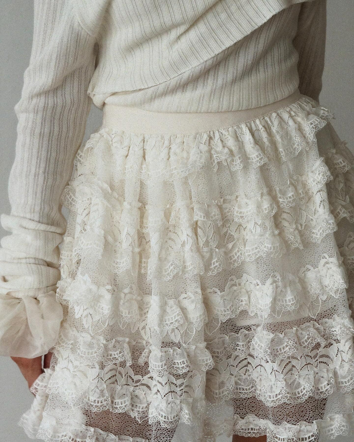 Elegant Lace Skirt - Maelle Paris