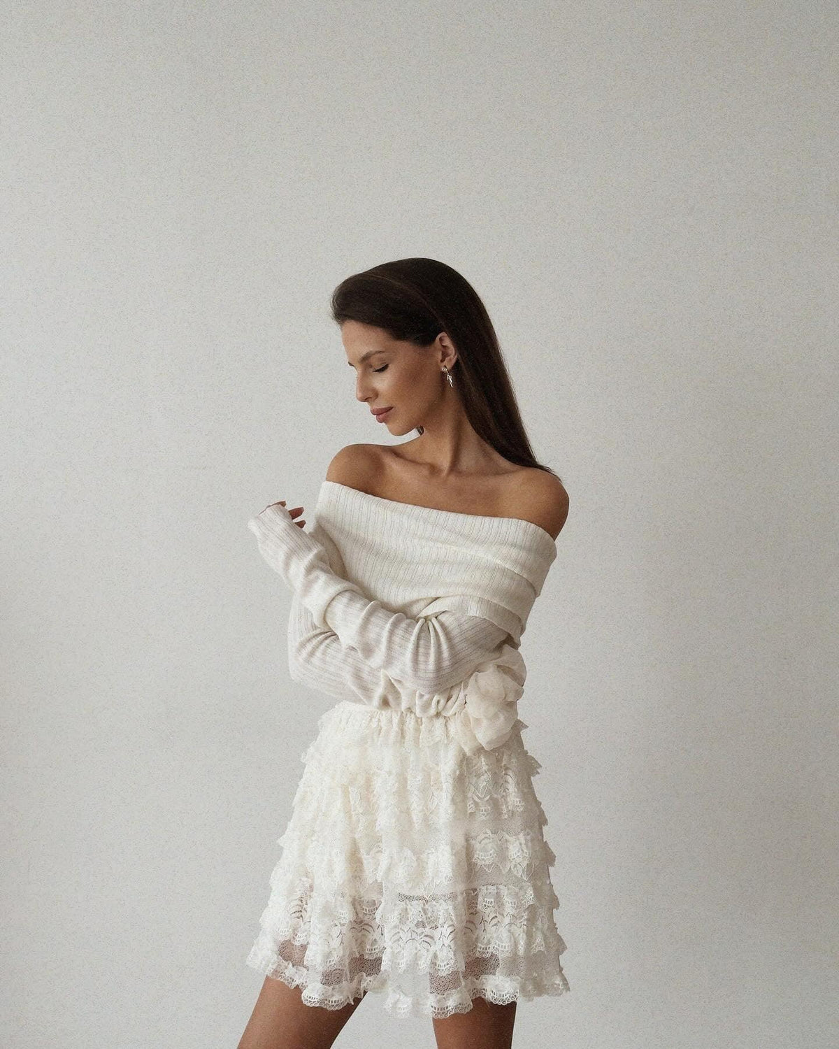 Elegant Lace Skirt - Maelle Paris