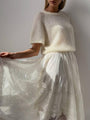 White Lace Skirt - Maelle Paris