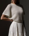 White Lace Skirt - Maelle Paris