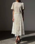 White Lace Skirt - Maelle Paris