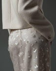 White Embroidered Midi Skirt - Maelle Paris