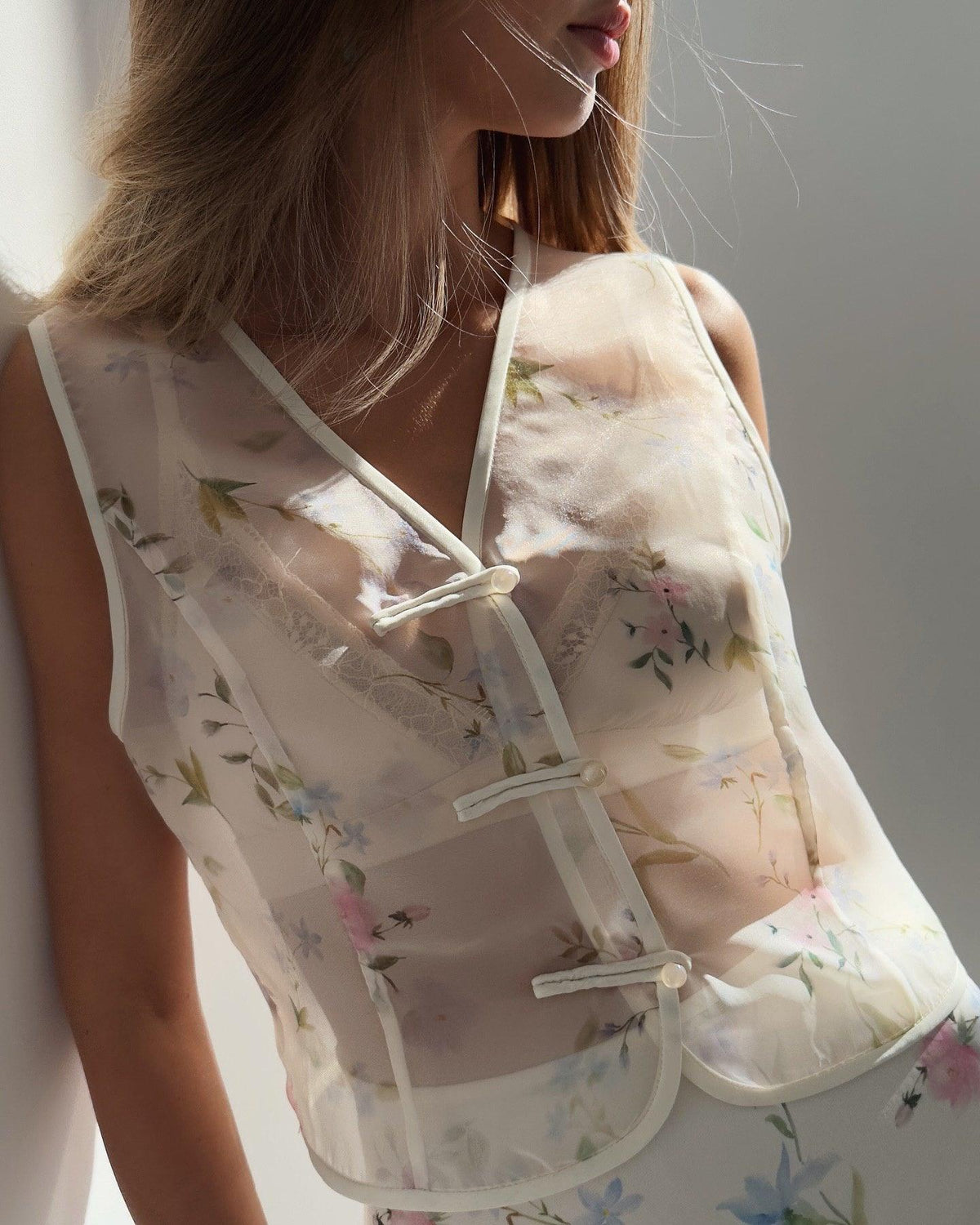 Floral Sheer Suit - Maelle Paris