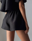 Elegant Black Two-Piece Suit - Maelle Paris