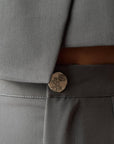Elegant Gray Crop Jacket Dress - Maelle Paris