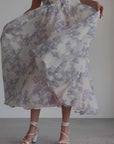 Robe à imprimé floral élégant